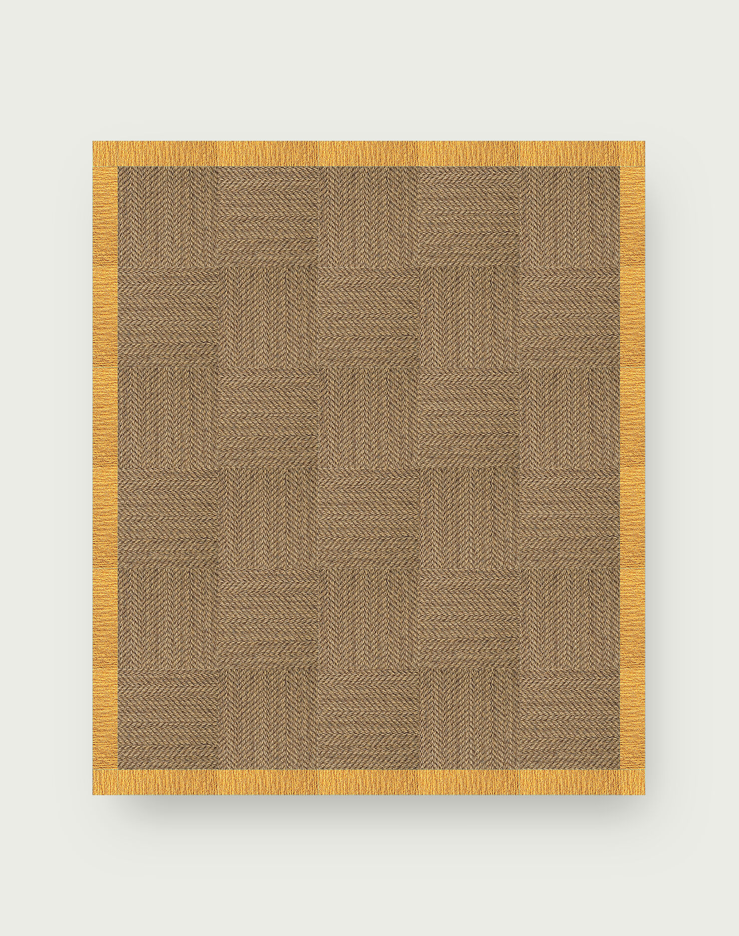 Suit Yourself Quarter Border - Raffia / Marigold - 9x11